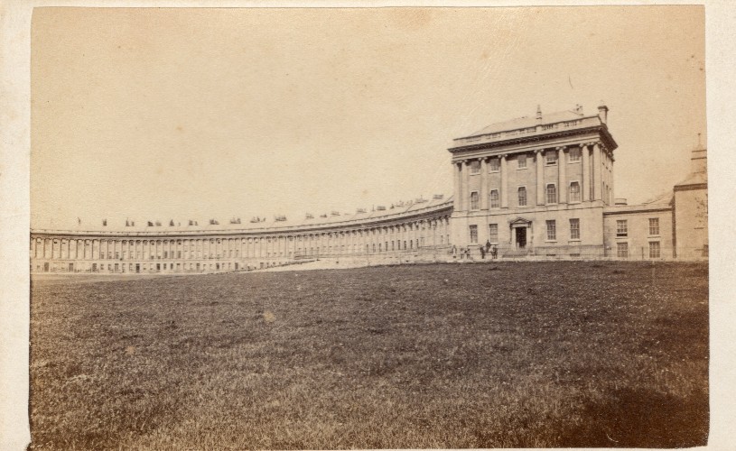 Dutton photograph of Royal Crescent c 1860-67